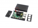 Case Raspberry Pi 4B + Fan Aluminum Black